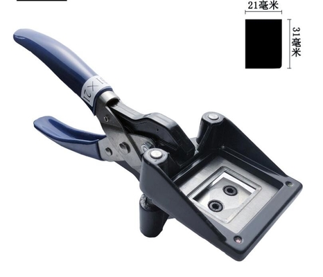 CINA 21x31mm Tangan Foto Cutter Puncher Mesin Pemotong Kartu Aluminium Alloy pemasok