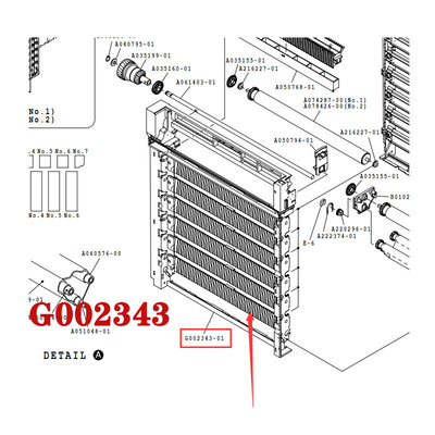 CINA Noritsu QSS 29/32/37 Rak Suku Cadang Minilab G002344 G002343 pemasok