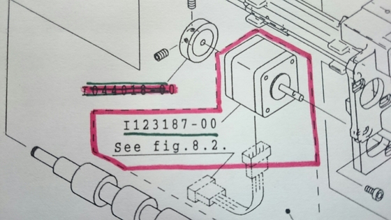 CINA I123187 I123187 00 Noritsu QSS3201 3202 Minilab Spare Part Pulse Motor pemasok