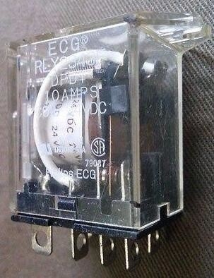 CINA ECG RELAY RLY2343F DPDT 10AMPS COIL 24 VDC NORITSU MINILAB pemasok