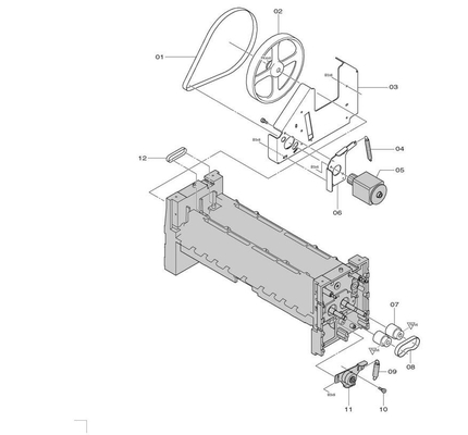 CINA Fuji Frontier 500 550 Digital Minilab Spare Part BELT FLAT 323D1057346 No 06 pemasok