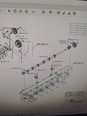 Suku cadang yang ditingkatkan Untuk Noritsu QSS29 Minilab Gear A053917-01 + B014584-01 + A093909 pemasok