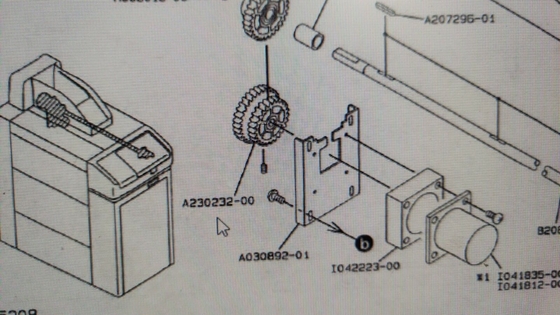 Prosesor film Noritsu 60 HZ GEAR A230232 Dual Driver Gear metal center V30 Minilab pemasok