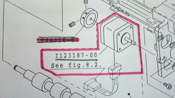 I123187 I123187 00 Noritsu QSS3201 3202 Minilab Spare Part Pulse Motor pemasok