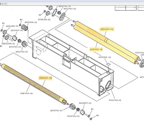AA074137 A087423 B024363 A078885 A081790 Noritsu QSS29 32 34 75 3701 Minilab Bibulous Roller pemasok