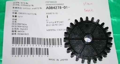 Spare Part Gear Noritsu Minilab A084278 A084278 01 pemasok