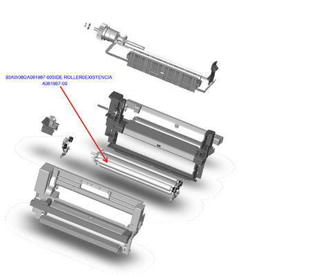 A081987 Noritsu Minilab Parts QSS3501 Fuji Frontier LP7100 Minilab Roller pemasok